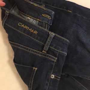 CARMAR DARK WASH SKINNY JEANS
